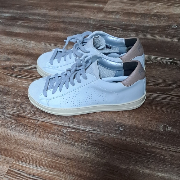 P448 Leather Womens Low Top Sneakers Size 6. - Picture 1 of 12